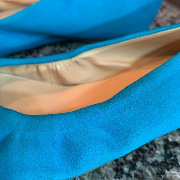 J. Crew Cece Turquoise Ballet Flats Size 7 - Picture 7 of 11